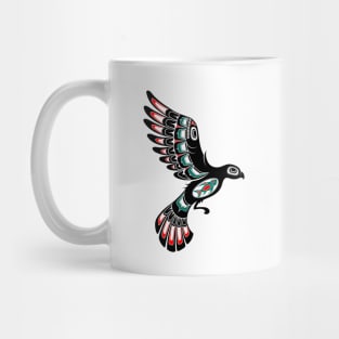 Red and Green Haida Spirit Flying Bird Mug